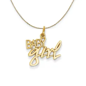 14k Yellow Gold Baby Girl Necklace