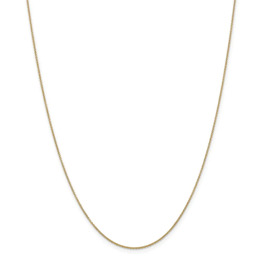 14k Yellow Gold Baby Girl Necklace