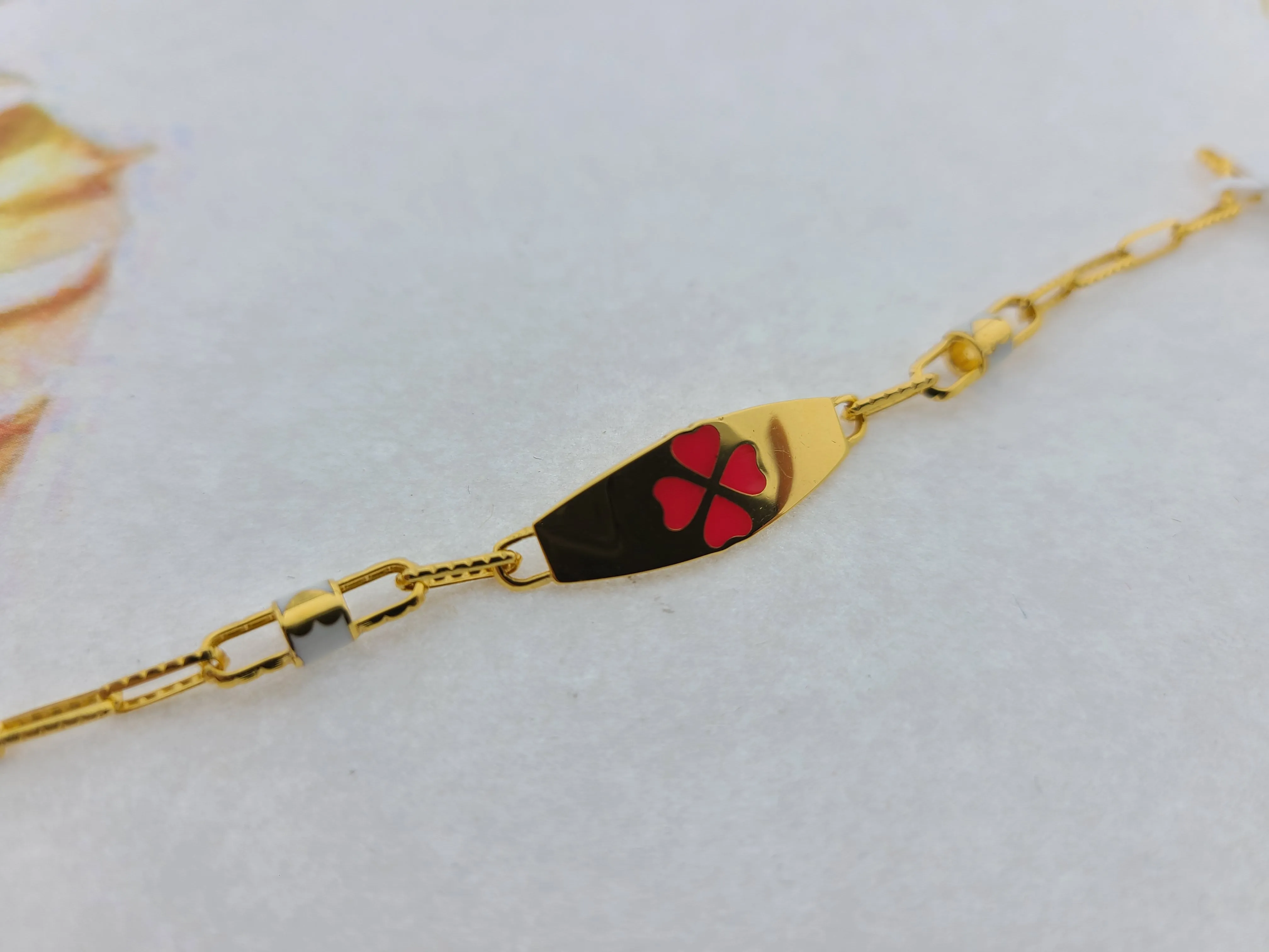 21K Solid Gold Children Bracelet CB1807