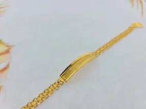 22K Solid Gold Children Bracelet CB1589