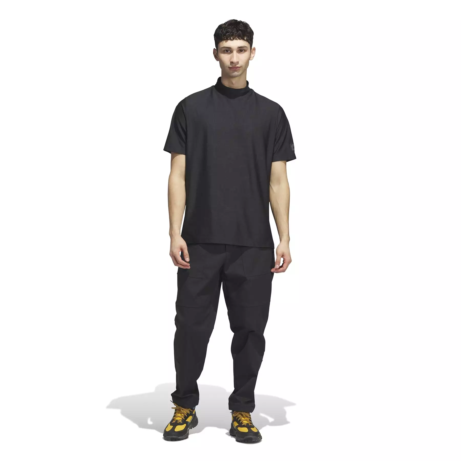 Adicross Mock Neck Polo Black - AW23