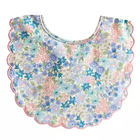 Alimrose Scallop Bib - Liberty Blue