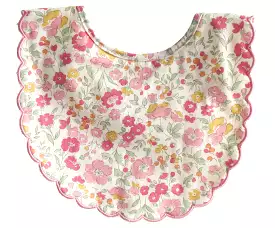 Alimrose Scallop Bib - Rose Garden