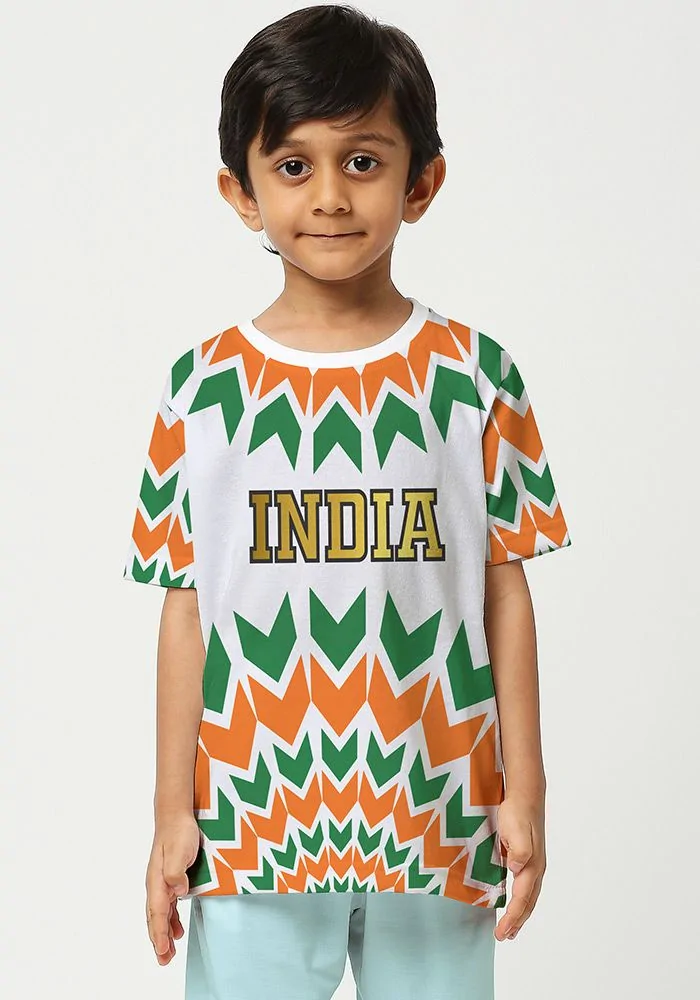 All Over Printed India Kids T-Shirt