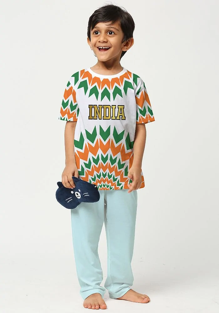 All Over Printed India Kids T-Shirt