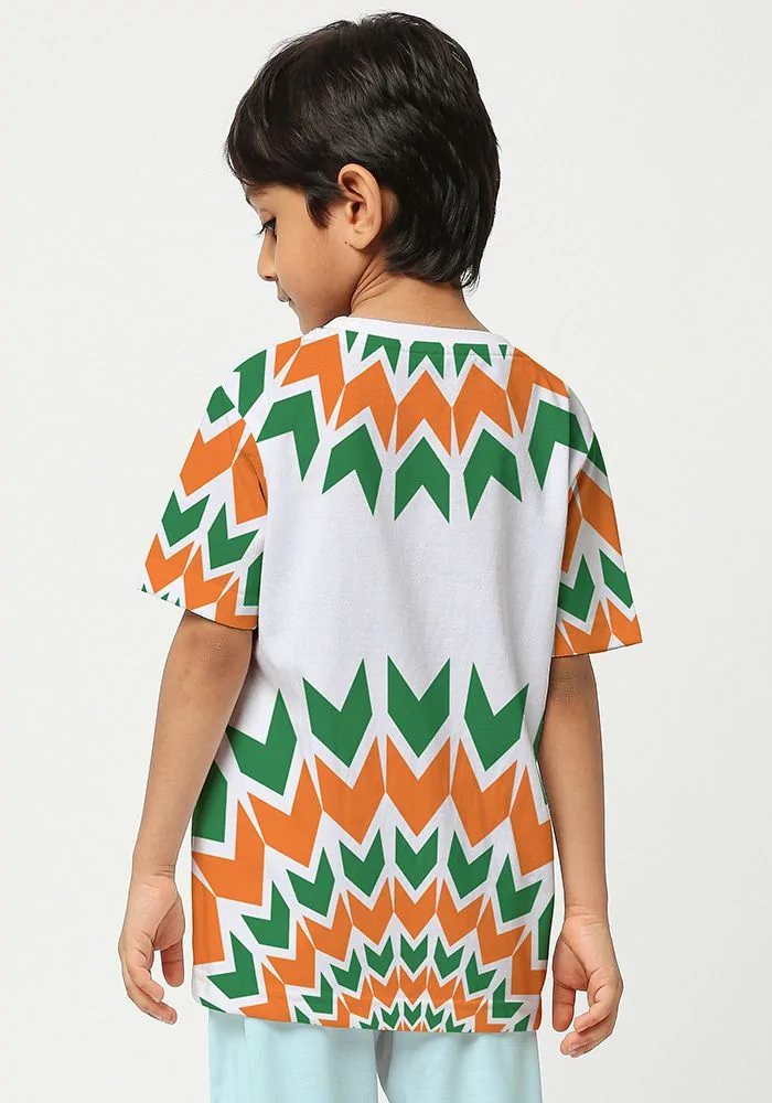 All Over Printed India Kids T-Shirt