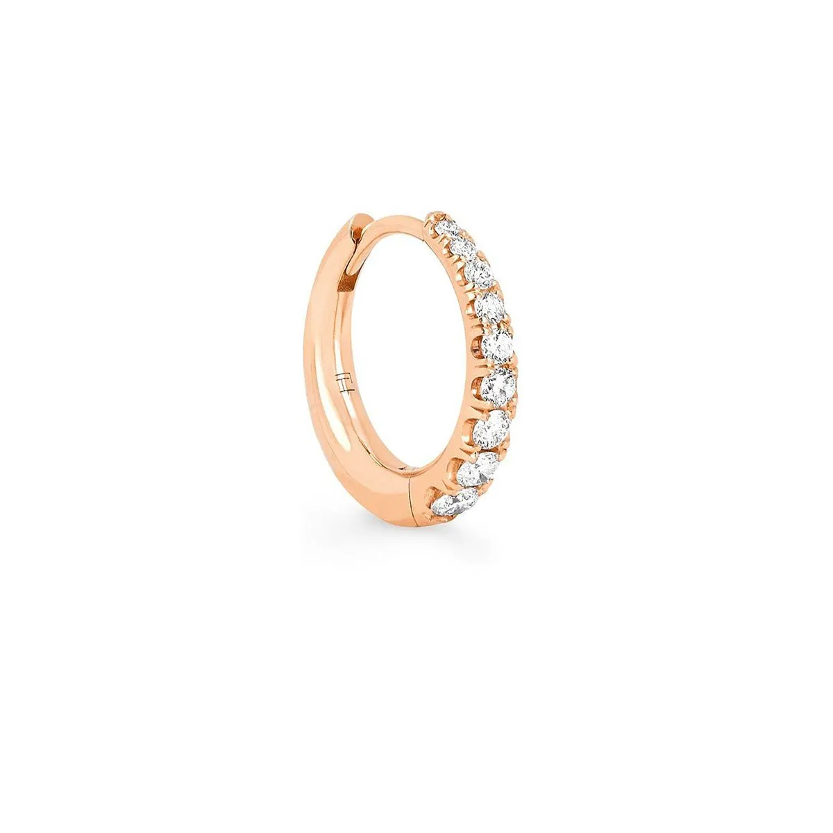 Baby Crescent Pavé Unity Hoops