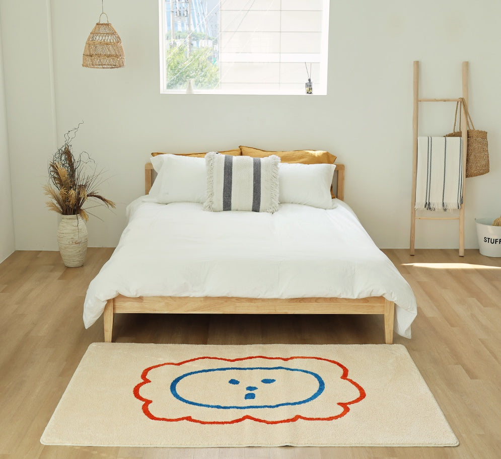 Beige Lion Carpet Home decor Livingroom Children Rugs Bedroom antislip