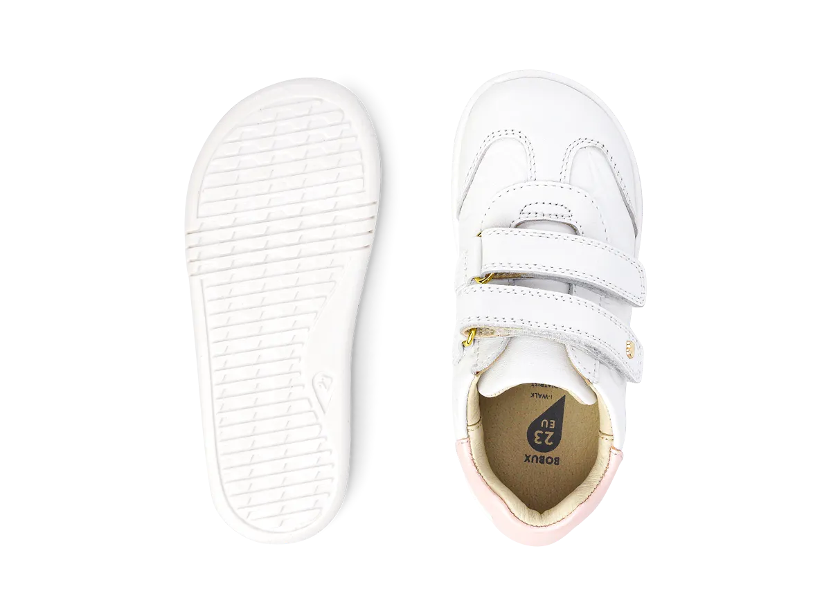 Bobux I Walk - Sprite Embossed White & Seashell Shimmer