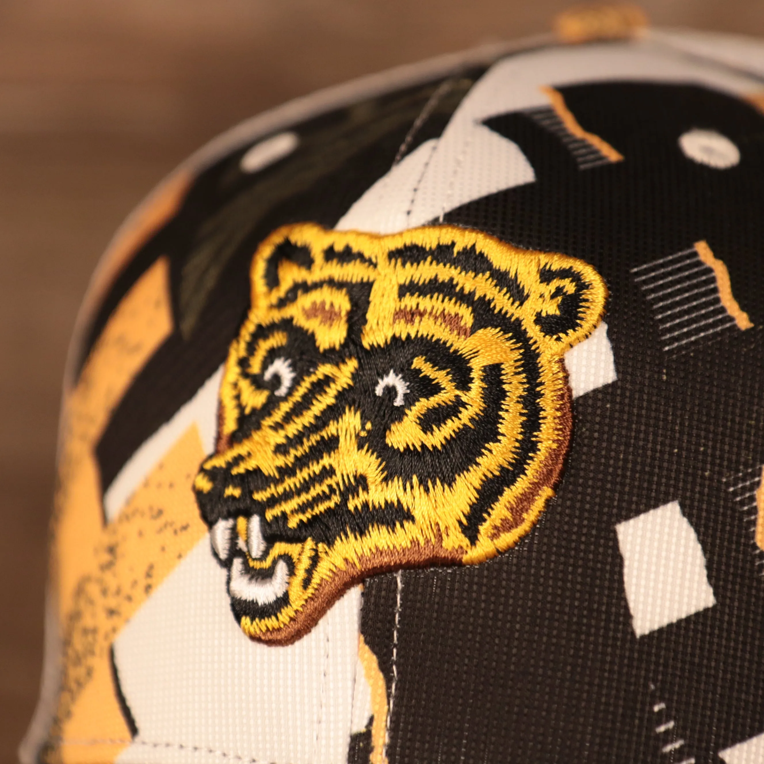 Boston Bruins Brown, White, and Yellow Retro Adjustable Trucker Dad Hat