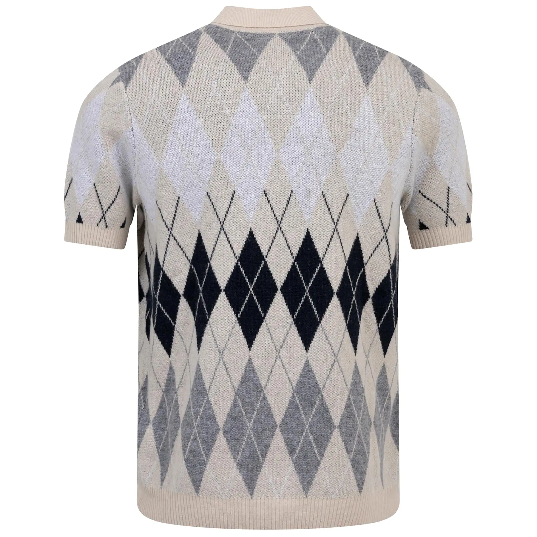 British Argyle Knitted Polo Cove - AW23