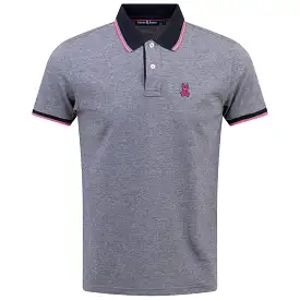 Bronxville Jacquard Polo Navy - SS24