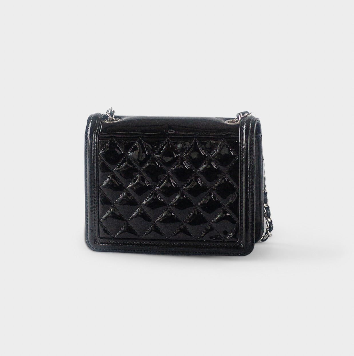 CHANEL -  Boy brick bag stripes black & white