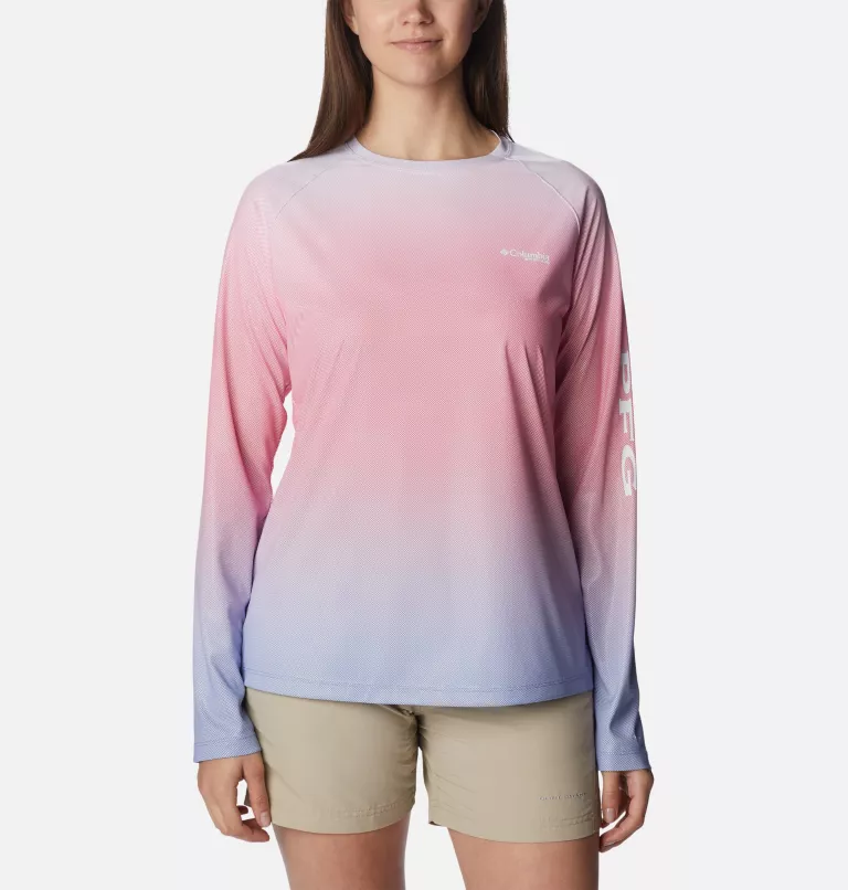 Columbia PFG Tidal Deflector Printed Long Sleeve Shirt Women's - A One Clothing