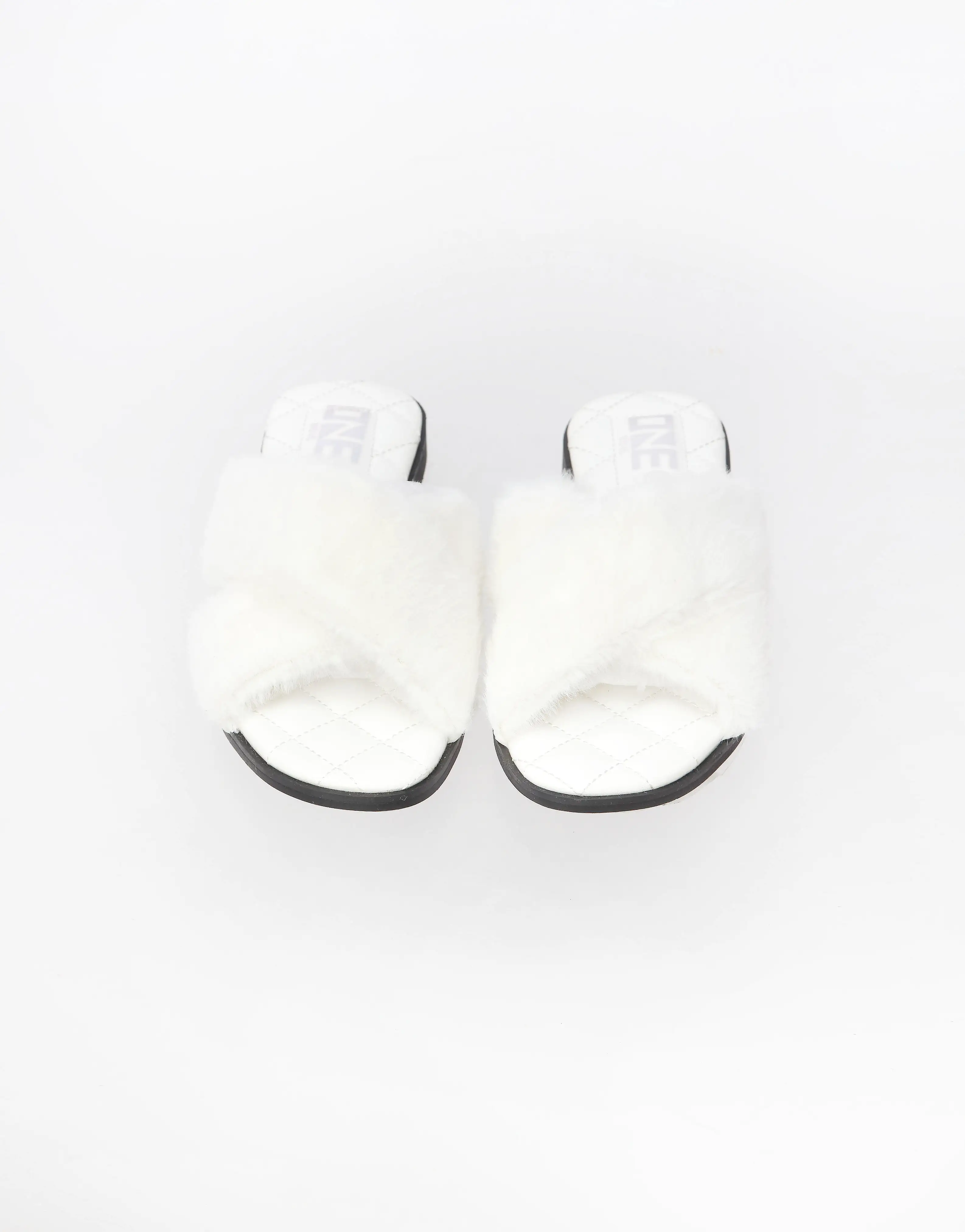 Comfort Casual Fur Slipper White