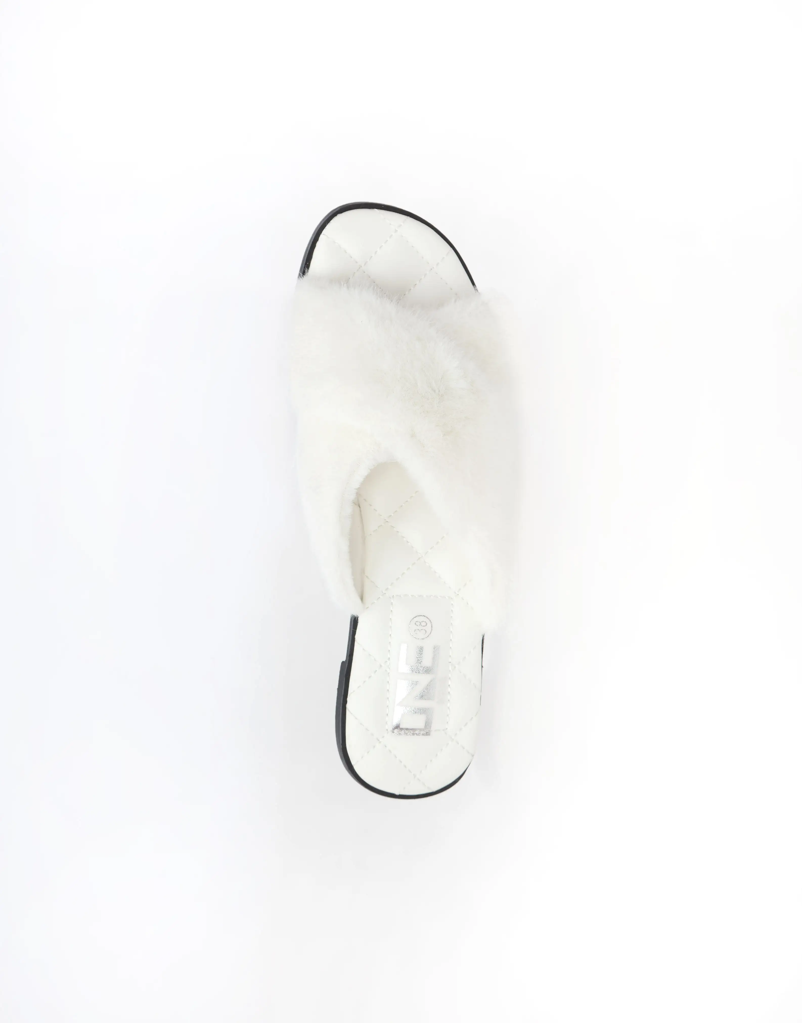 Comfort Casual Fur Slipper White