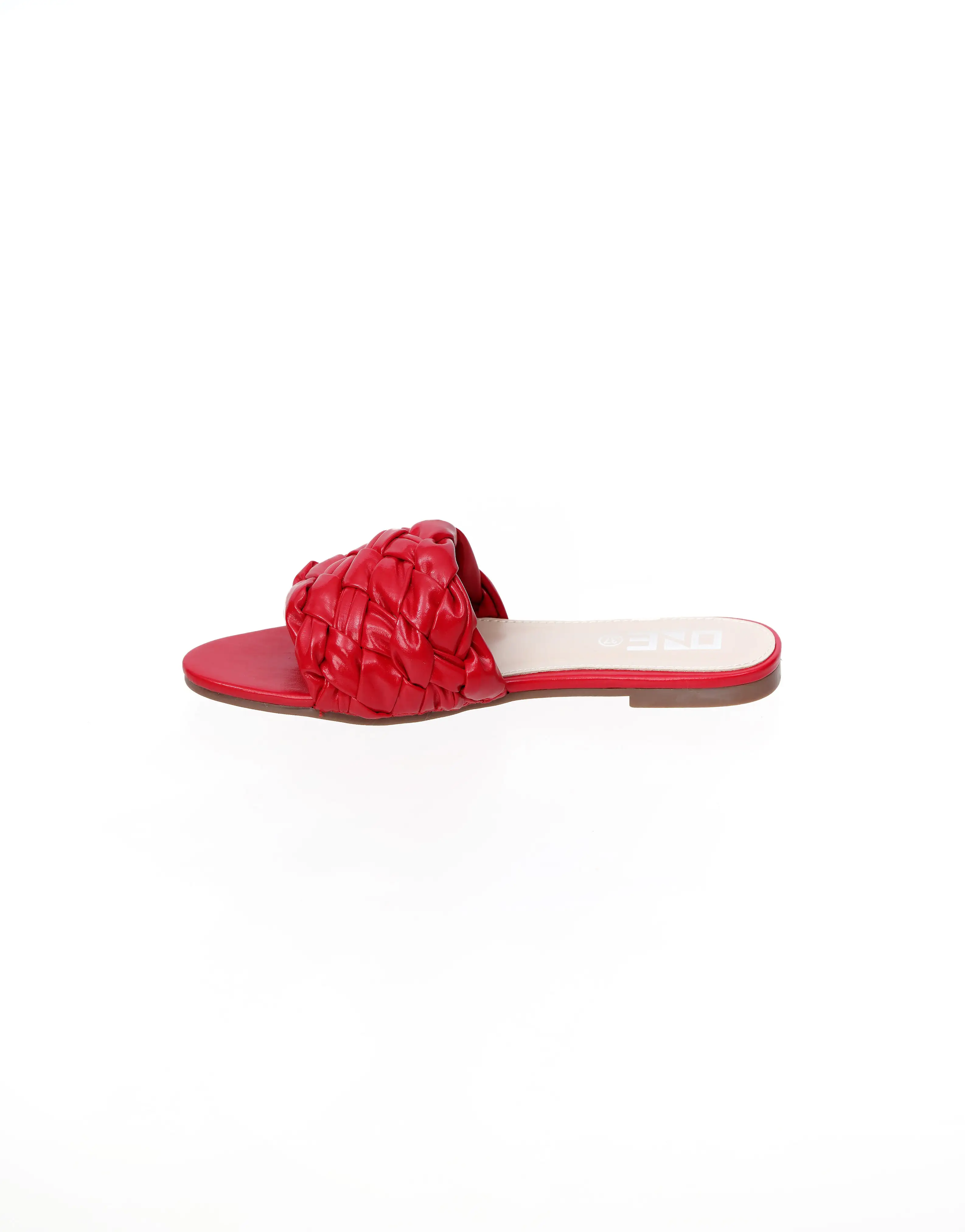 Comfort Textured Slippers Red