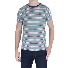 Crew Clothing Men Stripes Short Sleeve Cotton Top