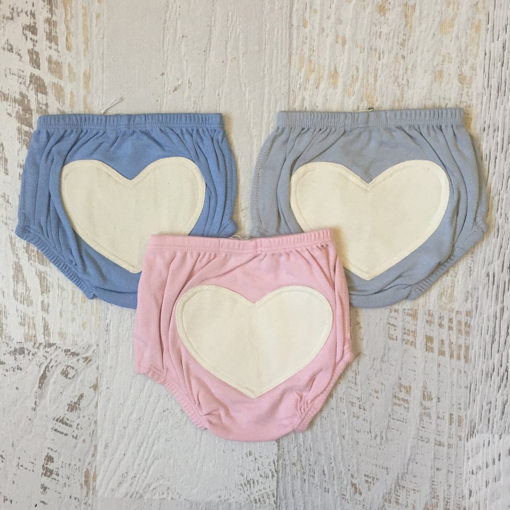 Dove Grey Heart Bloomers