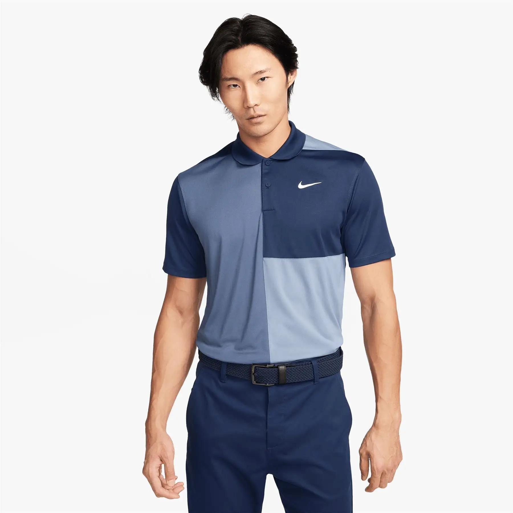 Dri-FIT Victory+ Colour Blocked Polo Navy/Slate - SS24