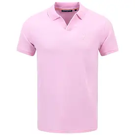 East Hills Johnny Collar Jacquard Polo Pastel Lavender - SS24