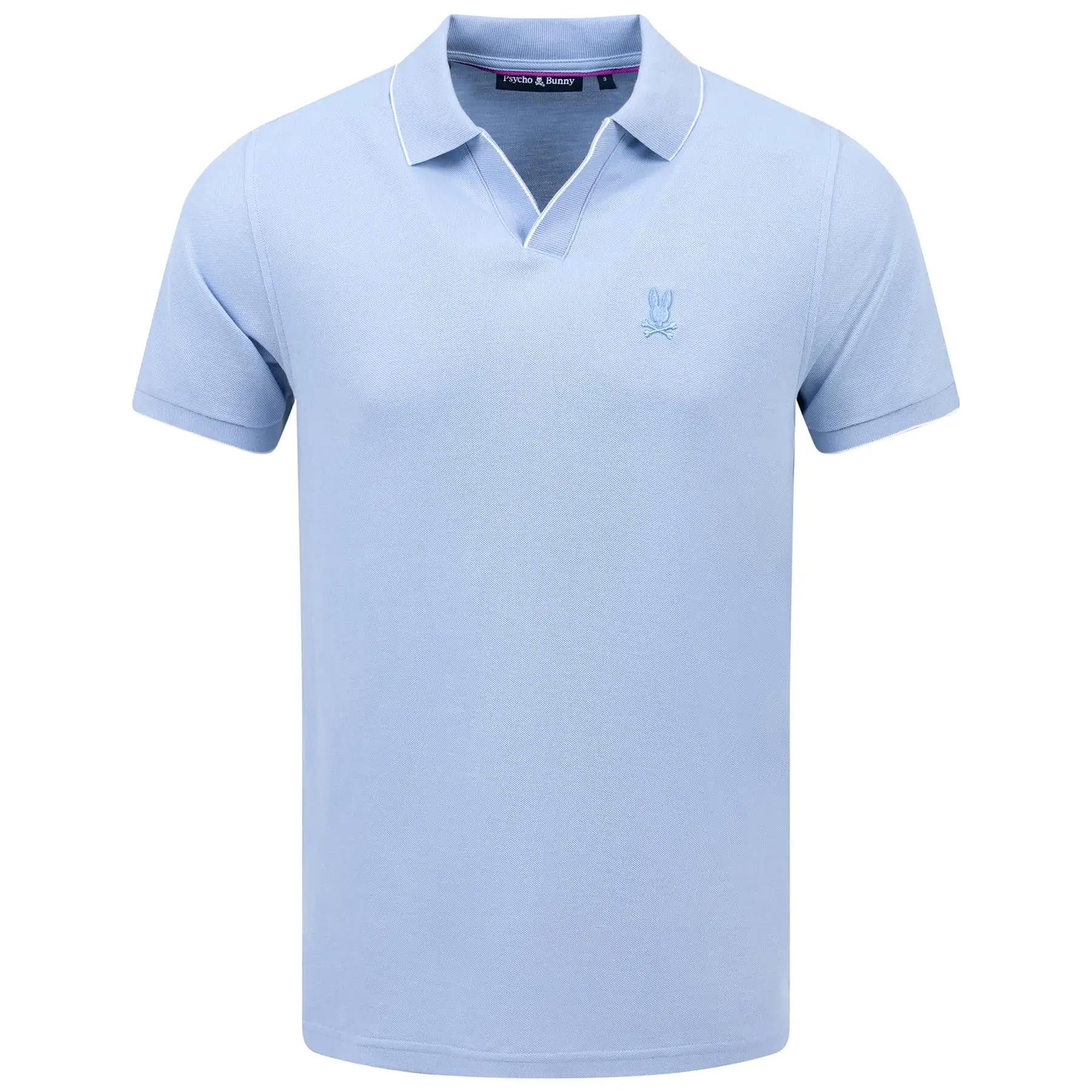 East Hills Johnny Collar Jacquard Polo Serenity - SS24