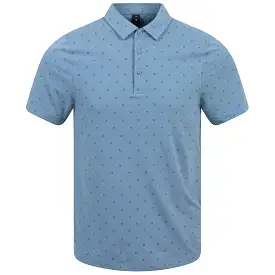 Evolution Stretch Print Polo Quad Dash/Utility Blue - SS24