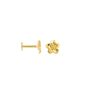 Flower Boy Piercing Front 14K