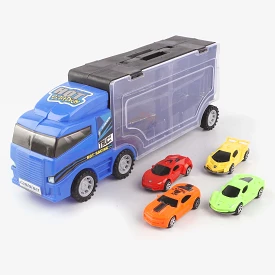 FREE WHEEL CARS CARRIER TRUCK WITH 4PCS CARS FOR KIDS