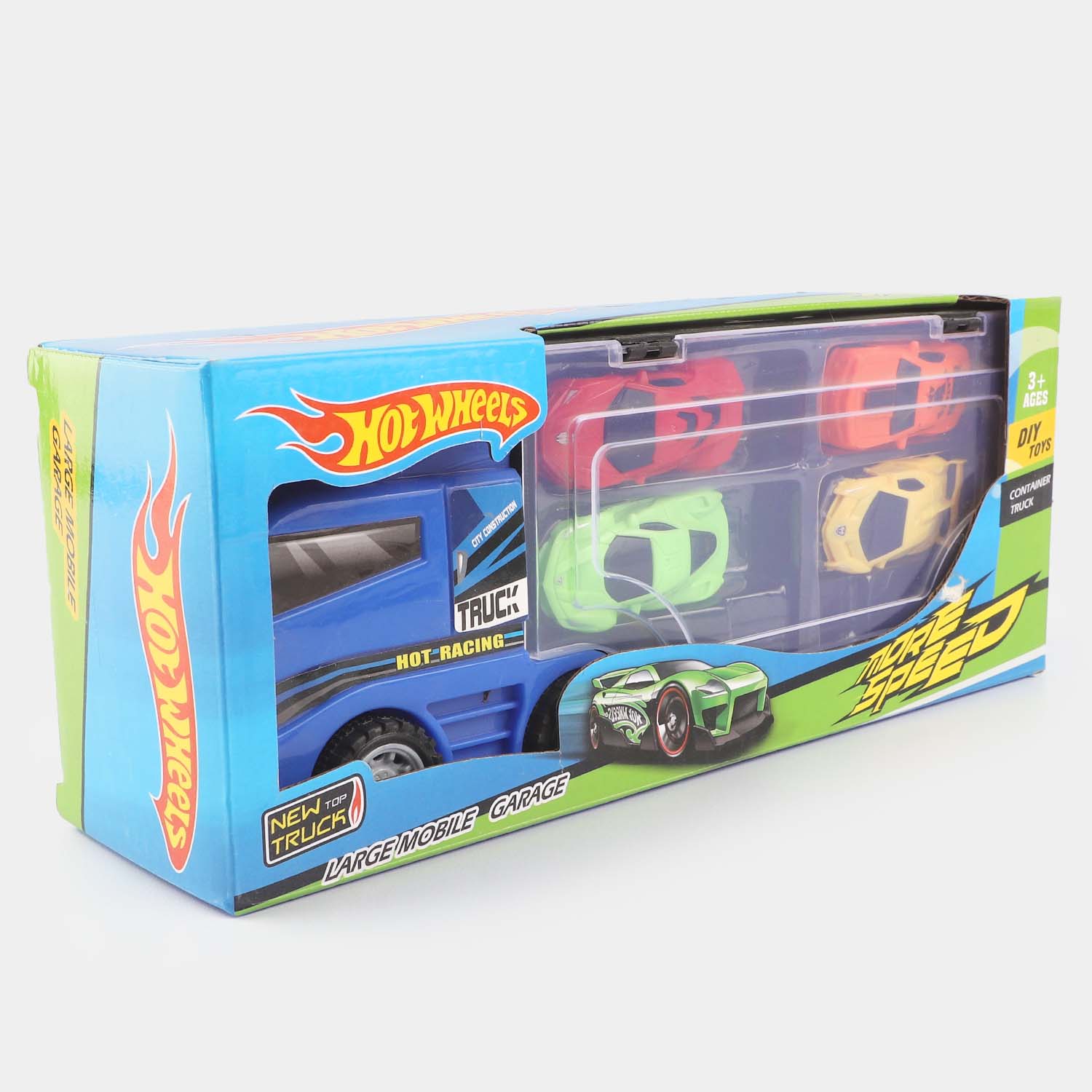 FREE WHEEL CARS CARRIER TRUCK WITH 4PCS CARS FOR KIDS