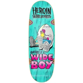 Heroin Skateboards Anatomy of a Wide Boy Egg Skateboard Deck 10.4