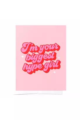 HYPE GIRL GREETING CARD