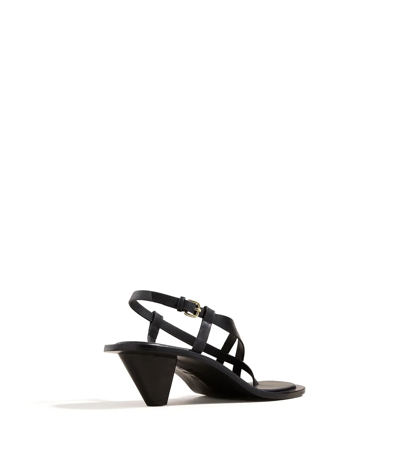 IRA HEELED SANDAL- BLACK