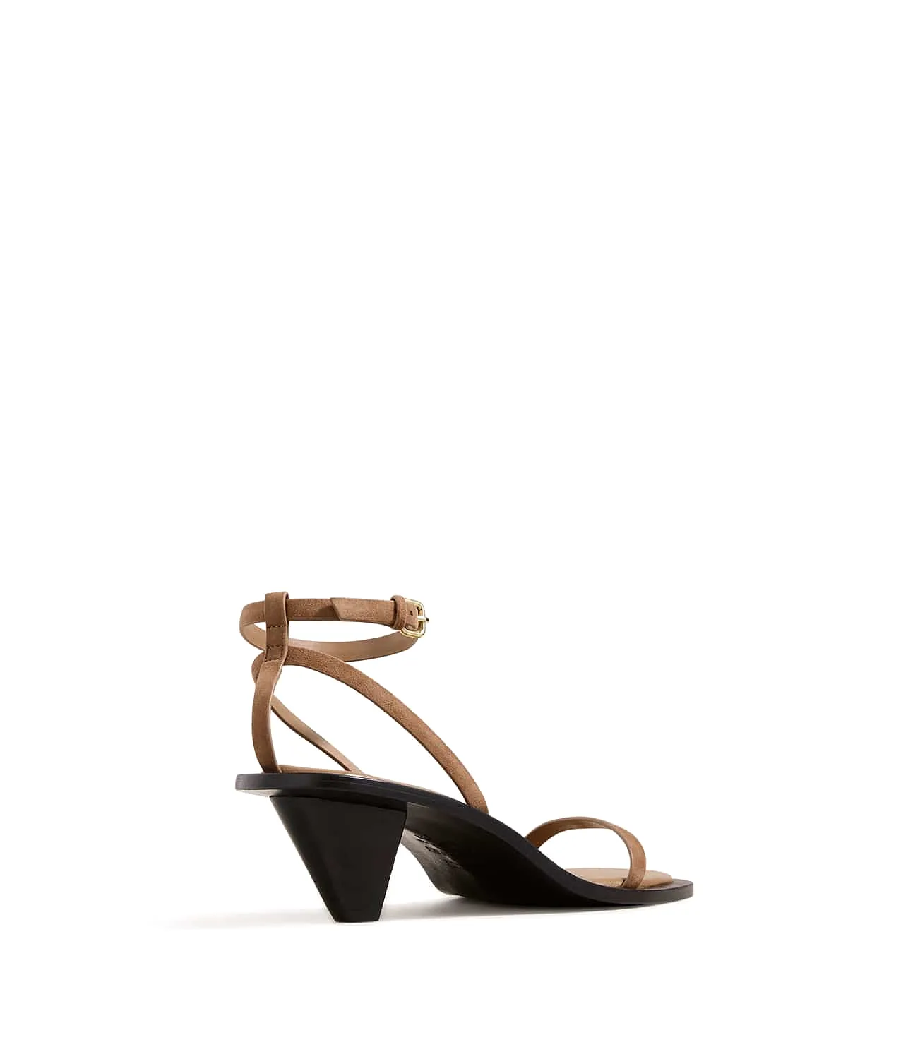 IRVING HEELED SANDAL- NUTMEG SUEDE