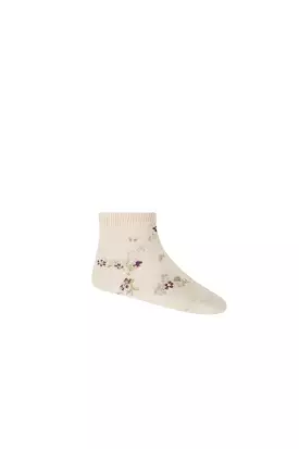 JAMIE KAY Jacquard Floral Ankle Sock - Lauren Floral