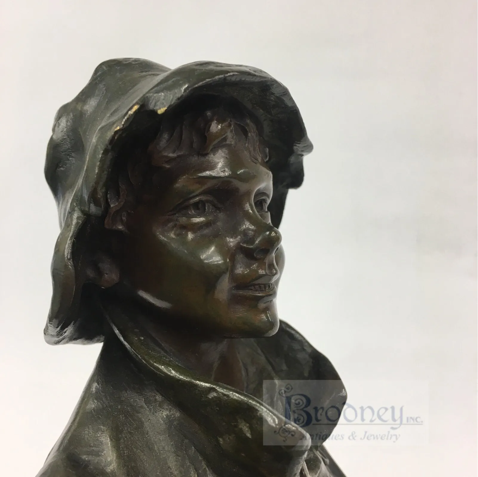 Jose Cardona Furro Bronze Sculpture of a Boy