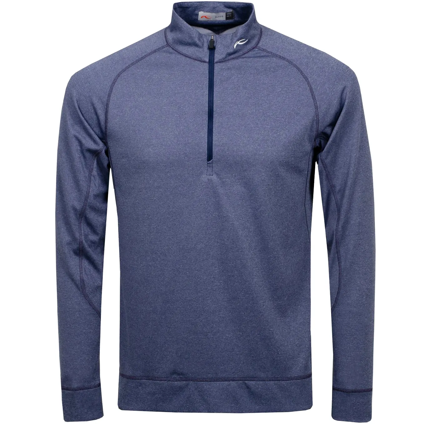 Keano Half Zip Regular Fit Mid Layer Atlanta Blue Melange - 2024