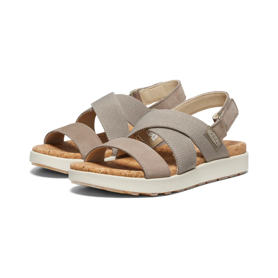 Keen Women's Elle Criss Cross Sandal Birch - A One Clothing