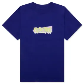 Kids Retro Tee - Cobalt Blue