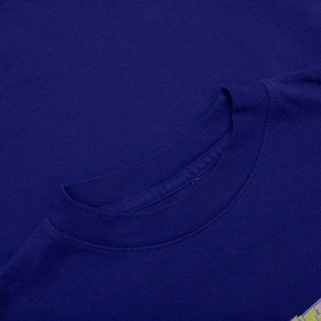 Kids Retro Tee - Cobalt Blue