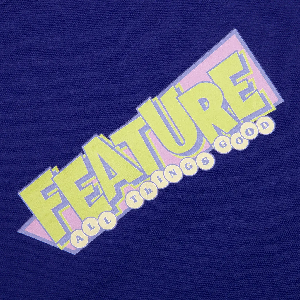 Kids Retro Tee - Cobalt Blue