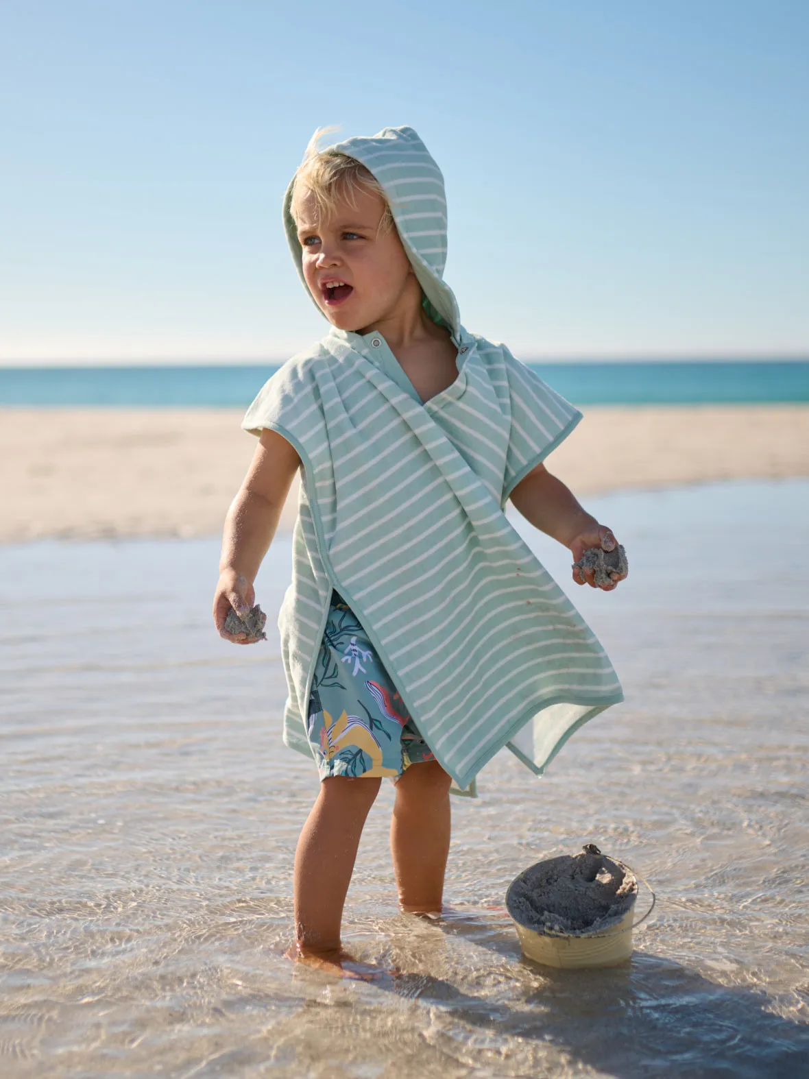 Kids Towelling Poncho