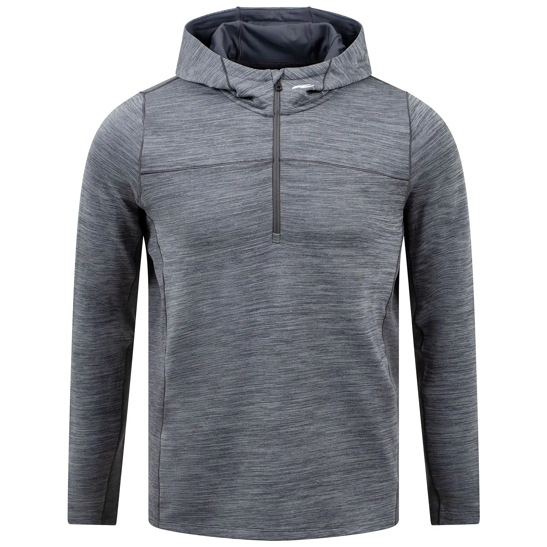 Liam Hooded Half Zip Mid Layer Steel Grey - 2024