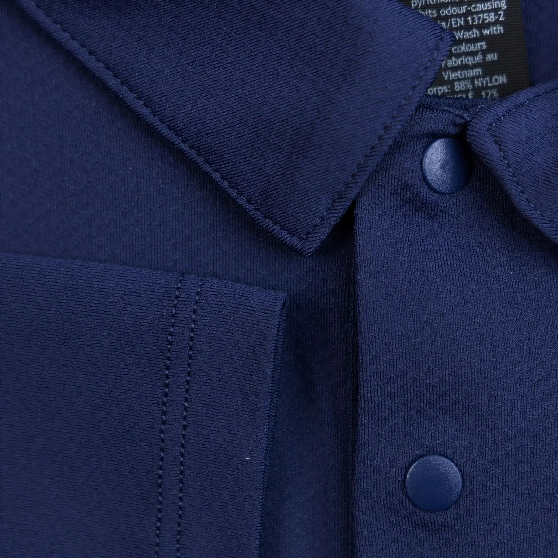 Logo Sport Nylon Stretch Polo Night Sea - SS24