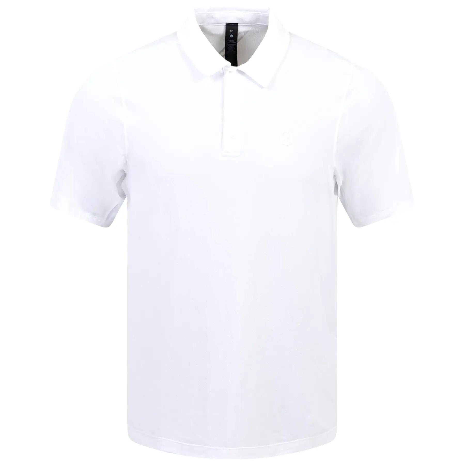 Logo Sport Nylon Stretch Polo White - 2024