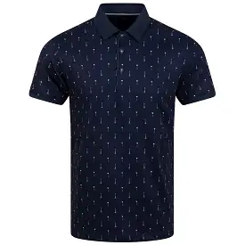 Manolo Ventil8+ Stretch Regular Fit Polo Navy/White - AW23