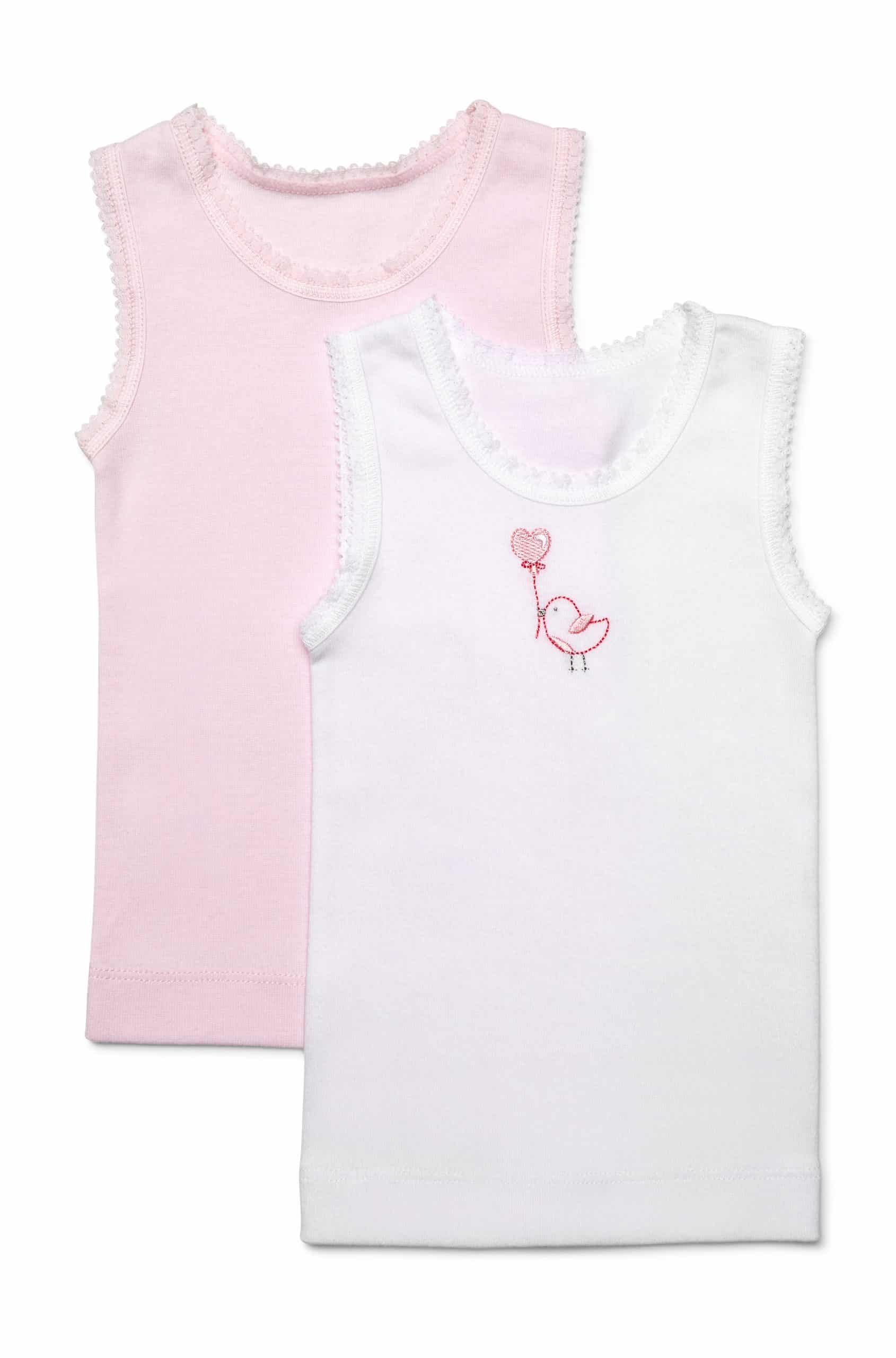 Marquise Girls 2 pack Singlets Birdy