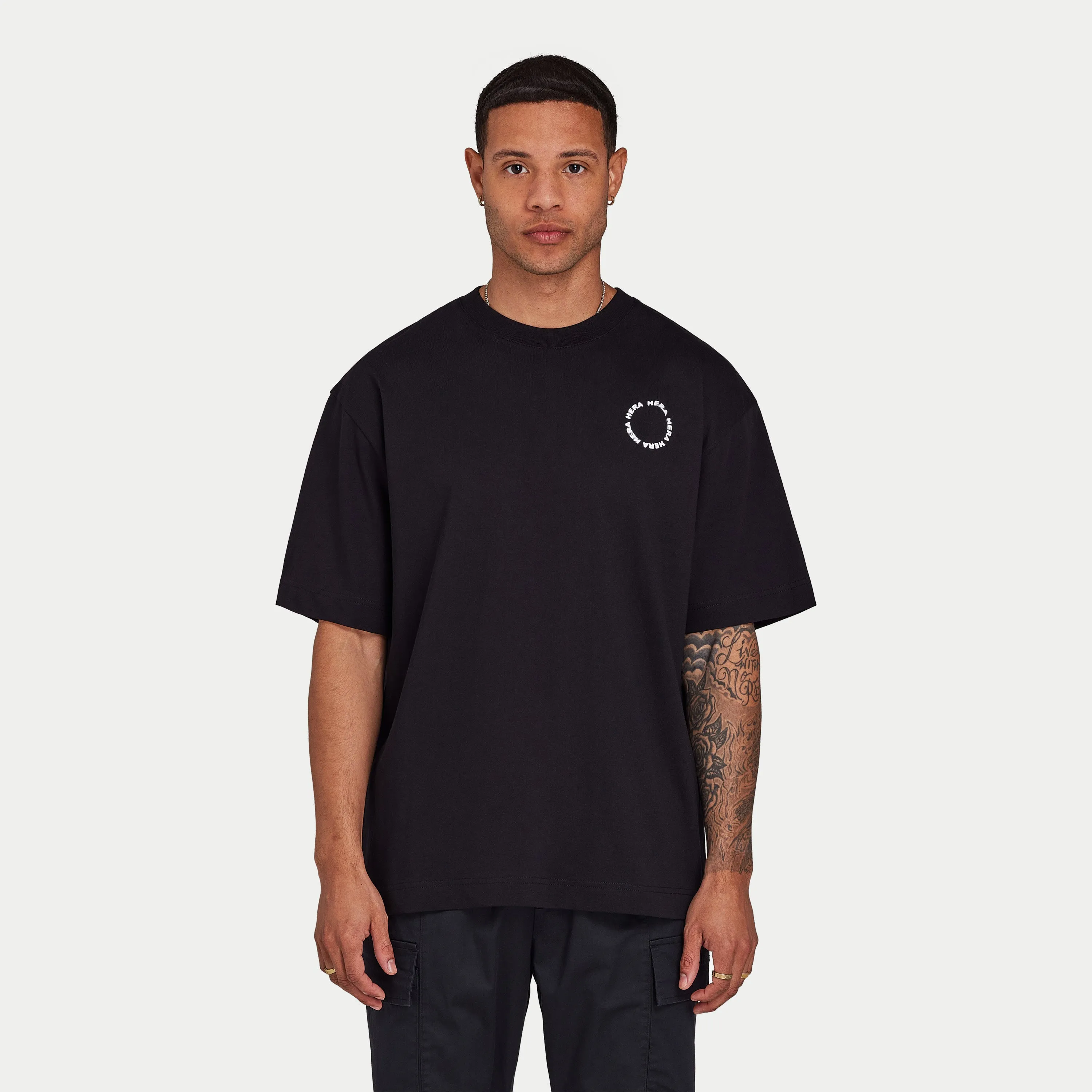 Men's T-Shirts | Motion Oversized T-shirt - Black | HERA Clothing