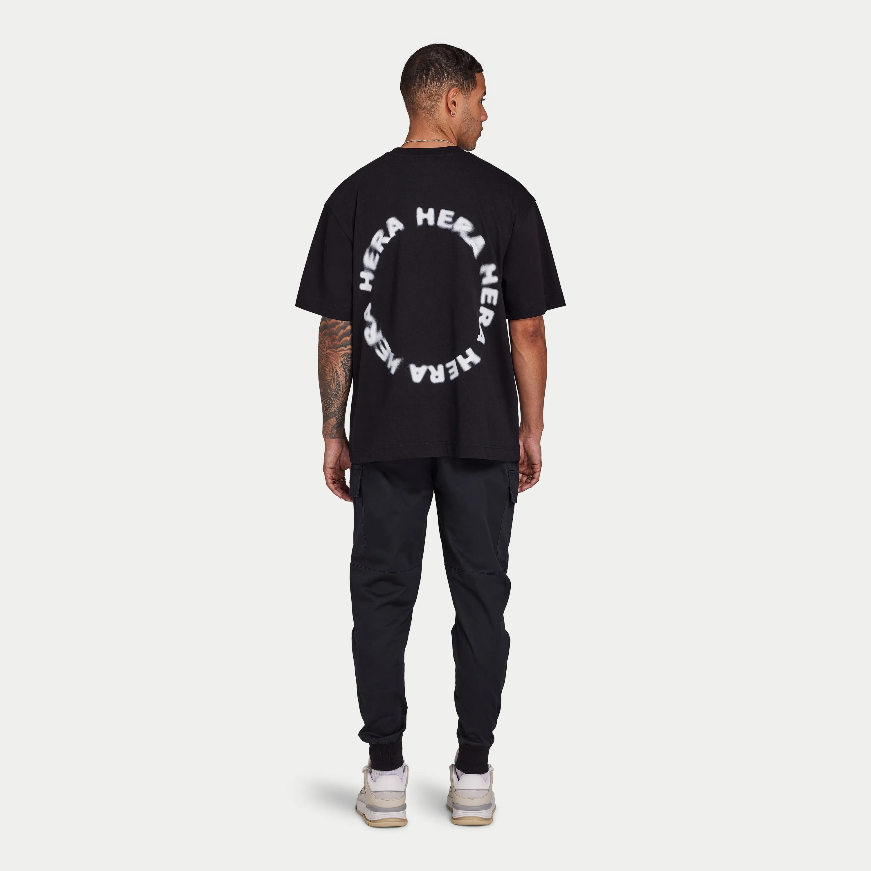 Men's T-Shirts | Motion Oversized T-shirt - Black | HERA Clothing