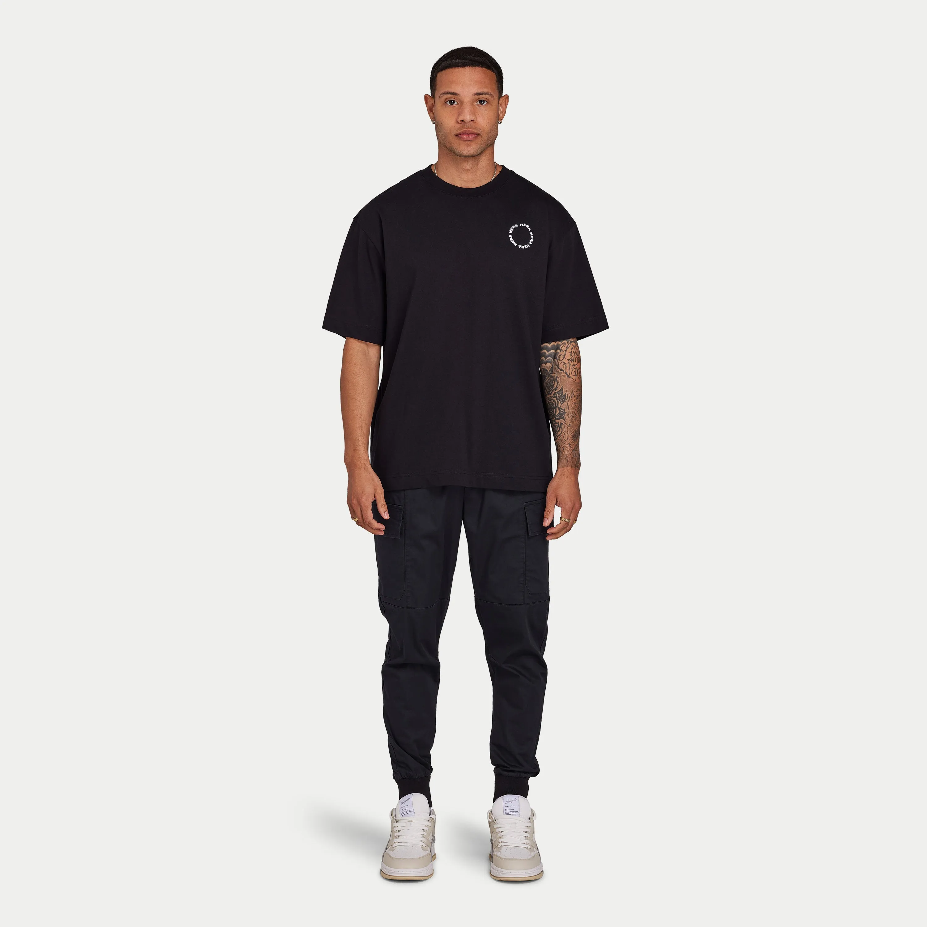 Men's T-Shirts | Motion Oversized T-shirt - Black | HERA Clothing